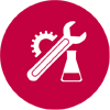 Piktogramm - Anwendungsbereich der Jugitec BV Chemikalienschutzhandschuhe